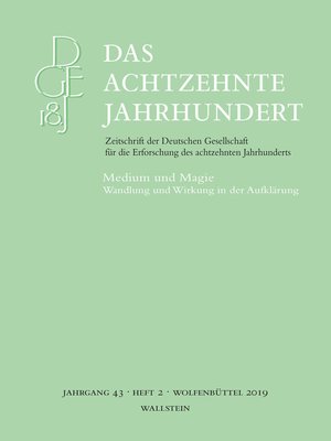 cover image of Das achtzehnte Jahrhundert 43/2